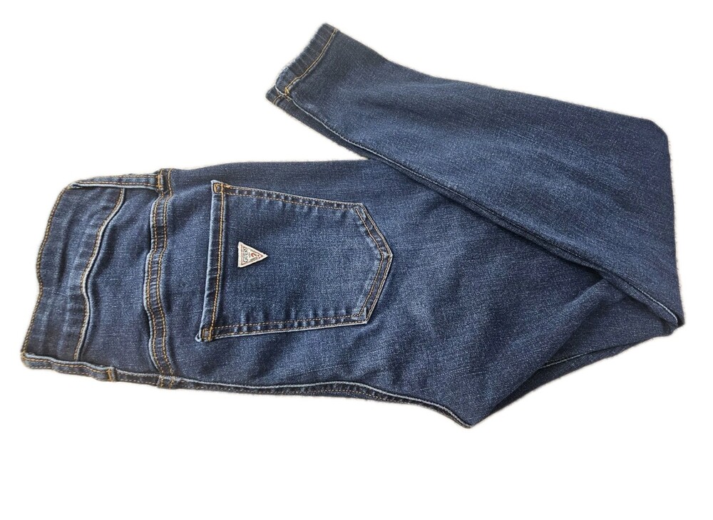 Guess Womens High Rise Skinny Dark Blue  Jeans Size 26